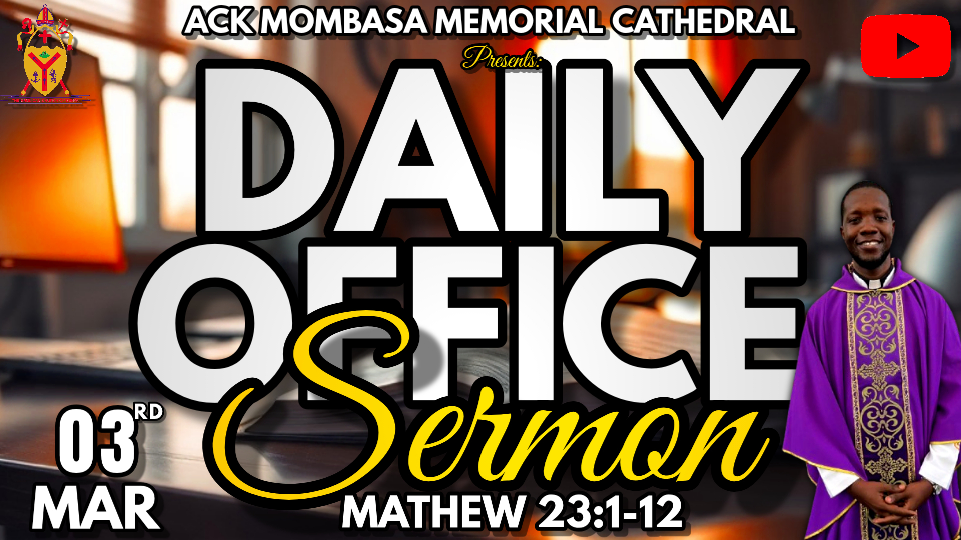 OFFICE SERMON: MY FAITH, MY LIFESTYLE